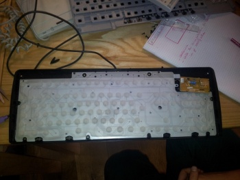 Intérieur du clavier d'ordinateur